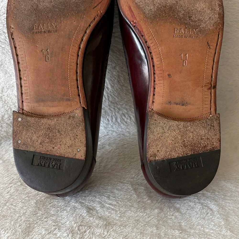 Bally Man’s Burgundy Manchester Kiltie Tassel Loafers